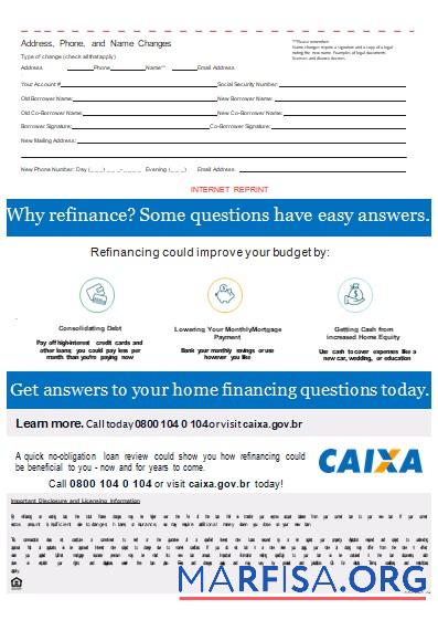 Blank Brazil Caixa bank mortgage statement, 3 pages, 3 scr download for verification
